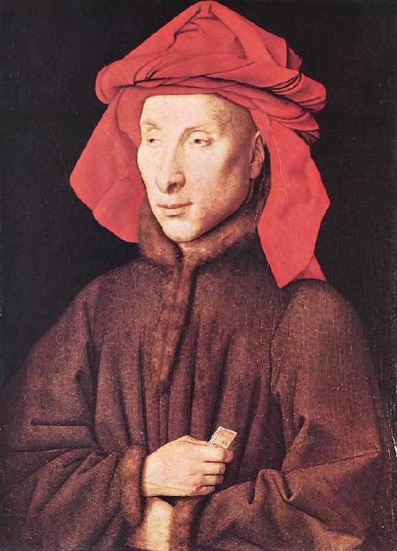 EYCK, Jan van Portrait of Giovanni Arnolfini  s oil painting image